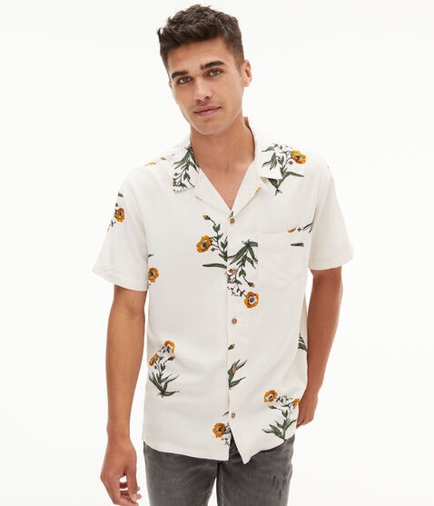 Floral Button-Down Resort Shirt Floral Button-Down Resort Shirt