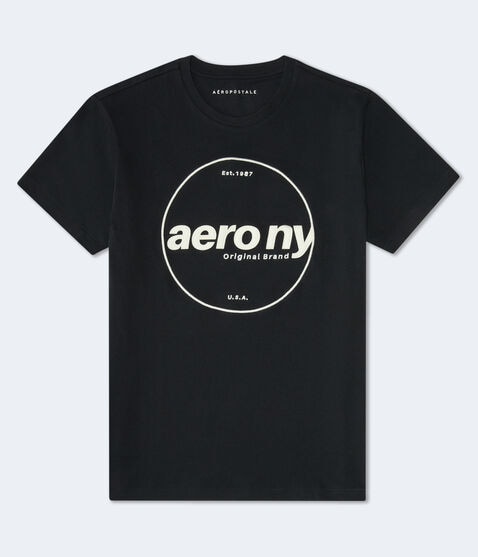 Aero NY Circle Appliqué Graphic Tee Aero NY Circle Appliqué Graphic Tee