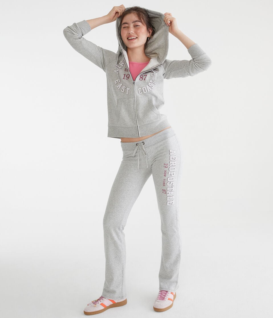 Aeropostale East Coast Circle Full-Zip Hoodie