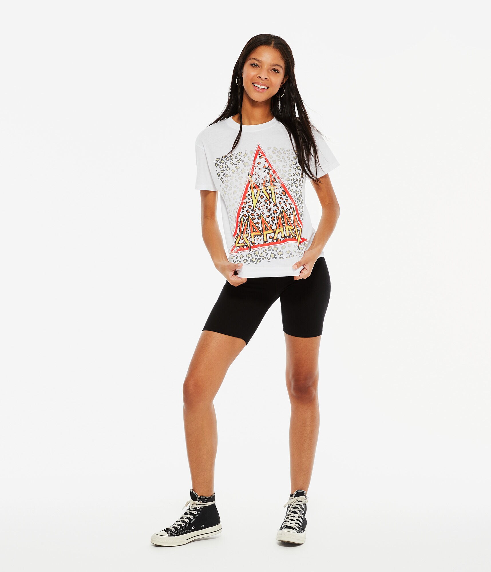 Def Leppard Spots Oversized Graphic Tee