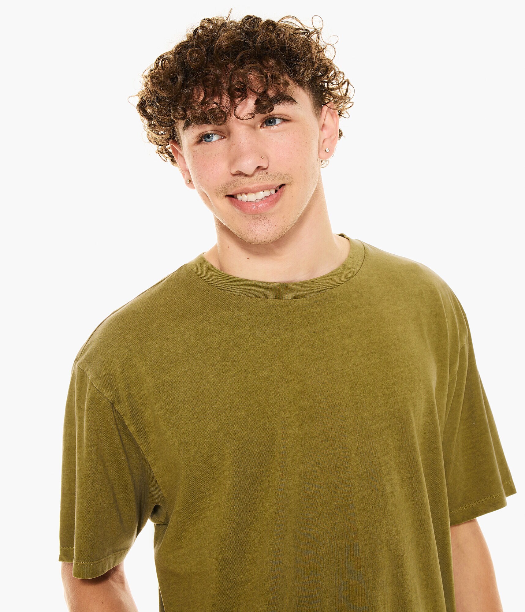 Washed Relaxed Fit Crew Tee