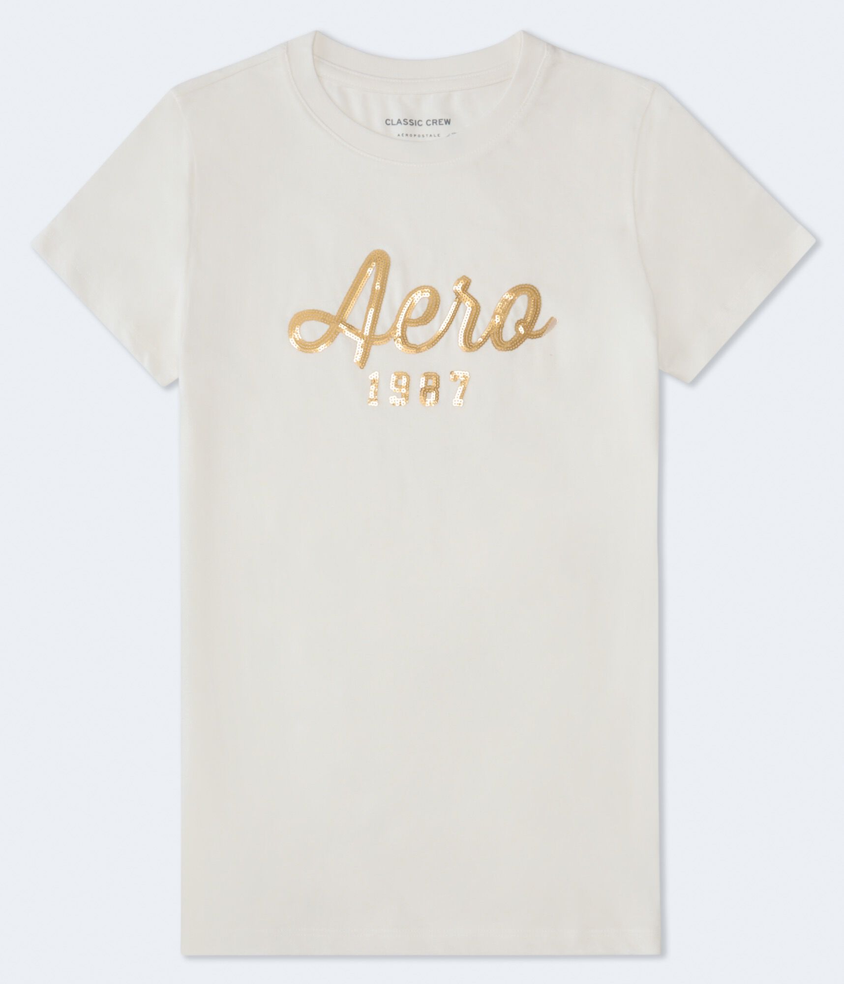 Aero 1987 Sequin Graphic Tee
