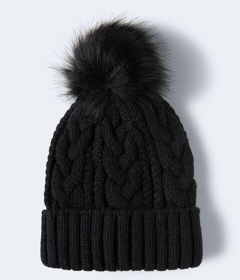 Cable-Knit Pom Beanie Cable-Knit Pom Beanie