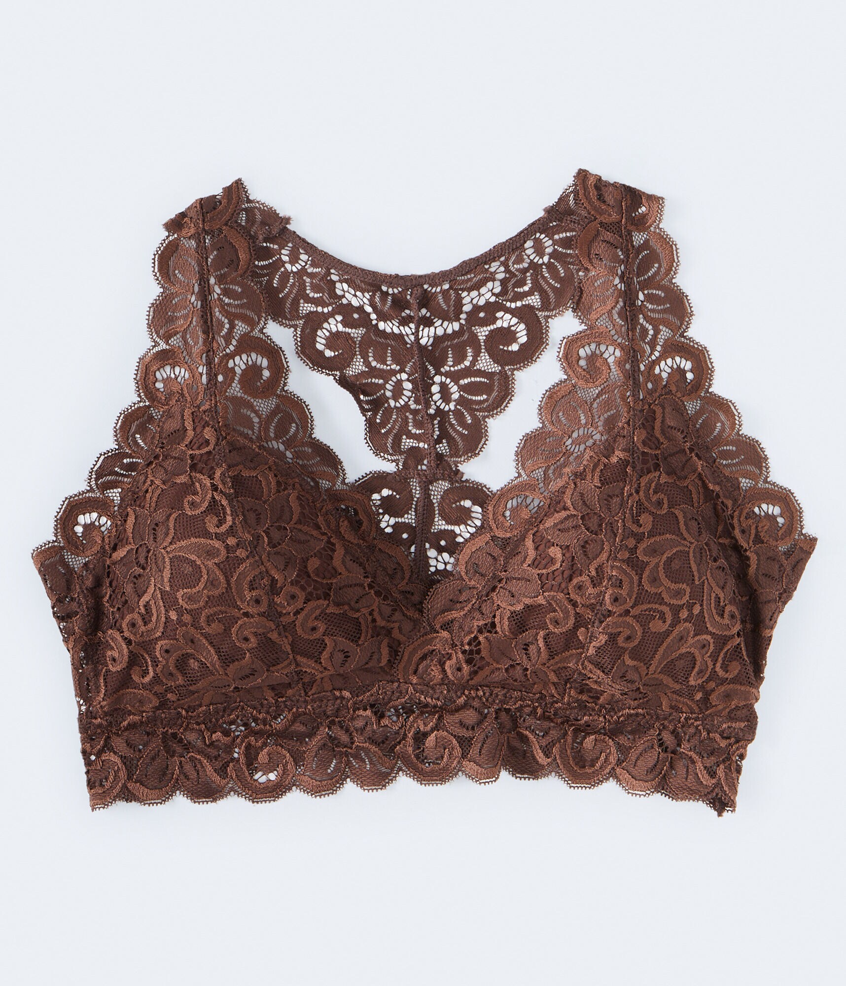 Nude Lace Racerback Bralette
