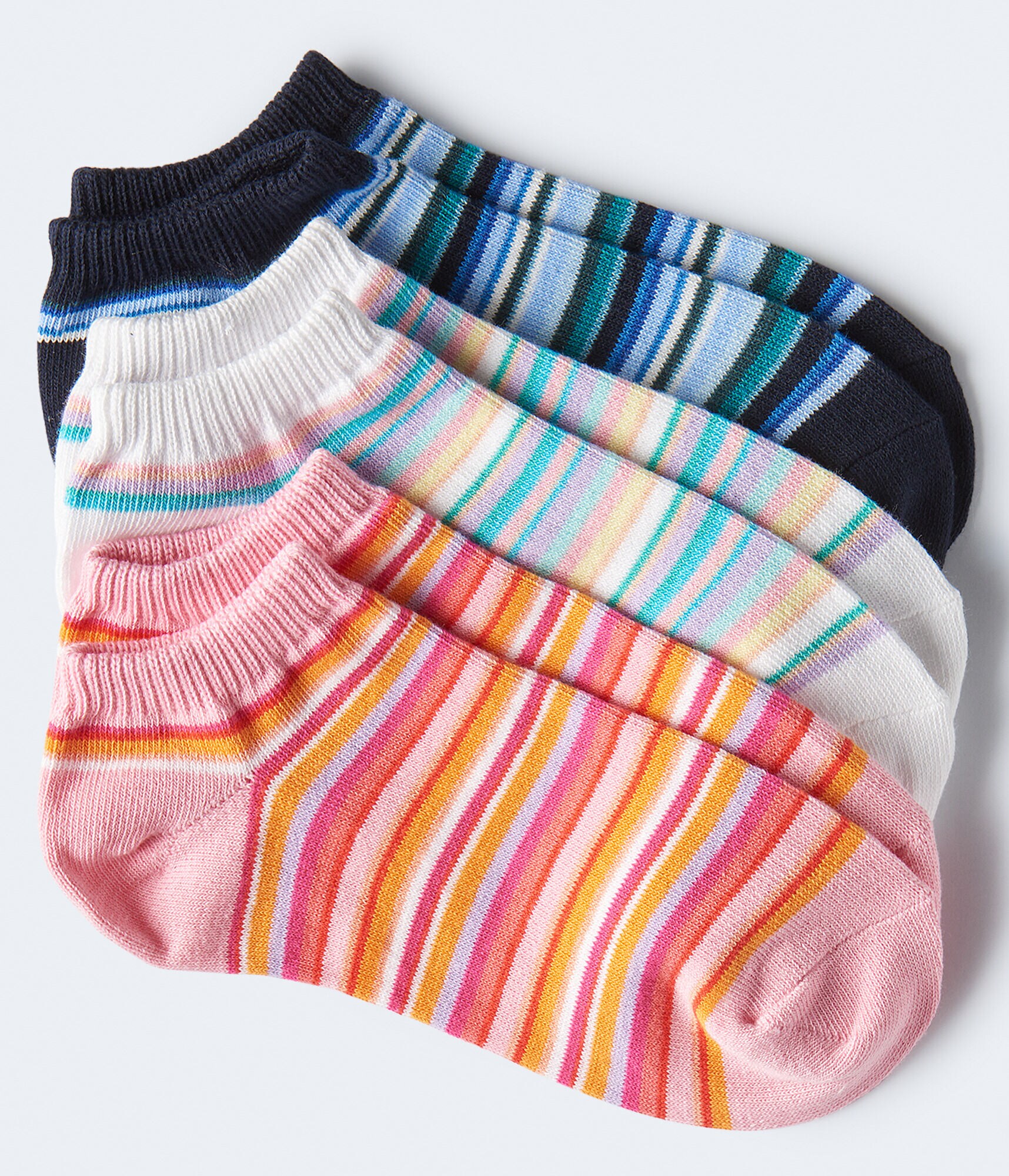 3-Pack Feeder Stripe Ankle Socks
