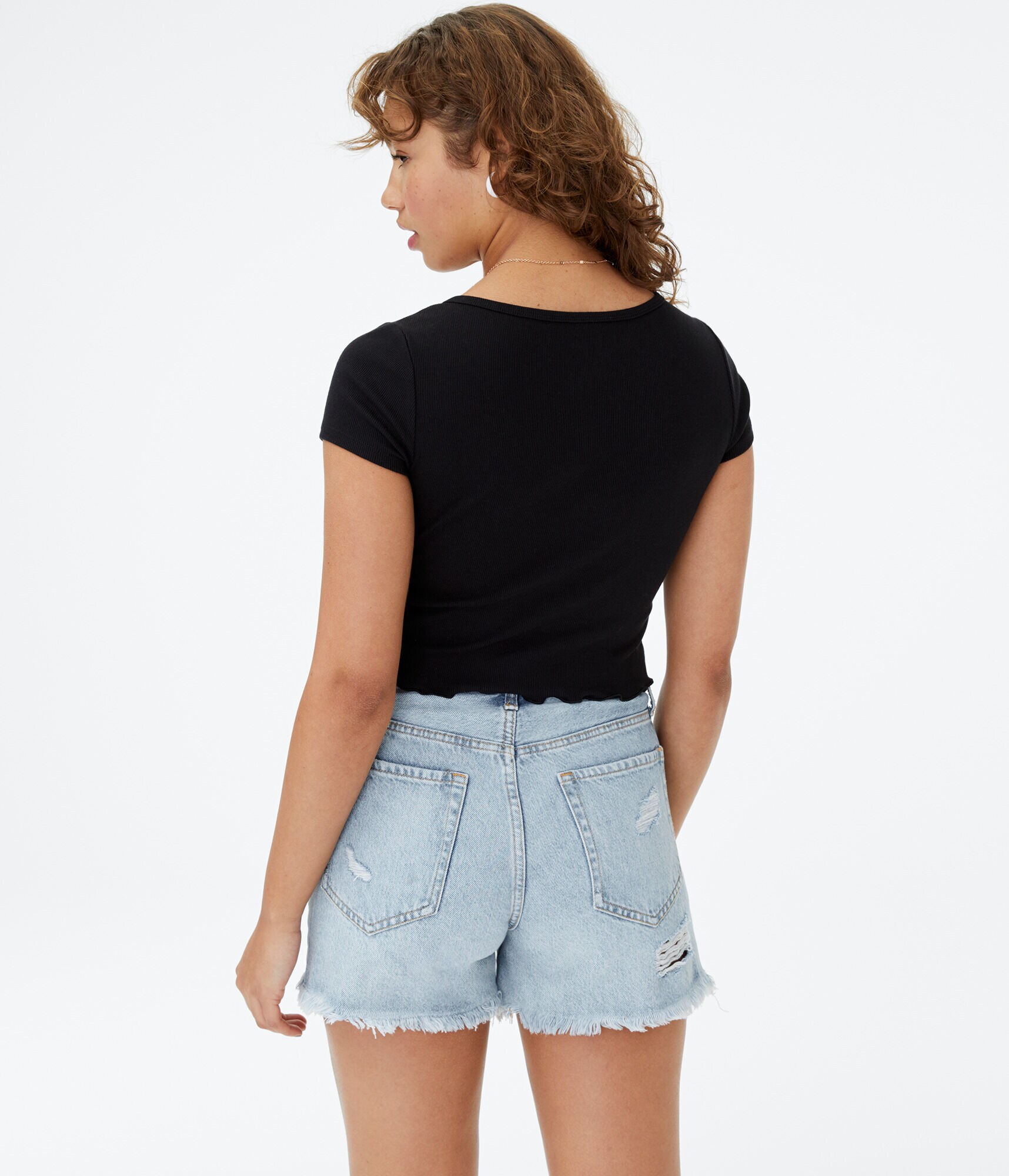 Flyaway Cinch-Front Crop Top