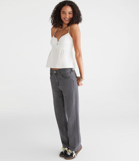 Tonal Stripe Scoop-Neck Babydoll Cami