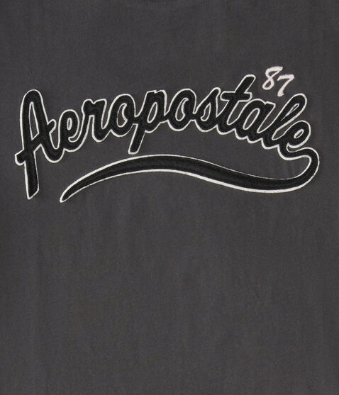 Aeropostale 87 Script Appliqué Graphic Tee Aeropostale 87 Script Appliqué Graphic Tee