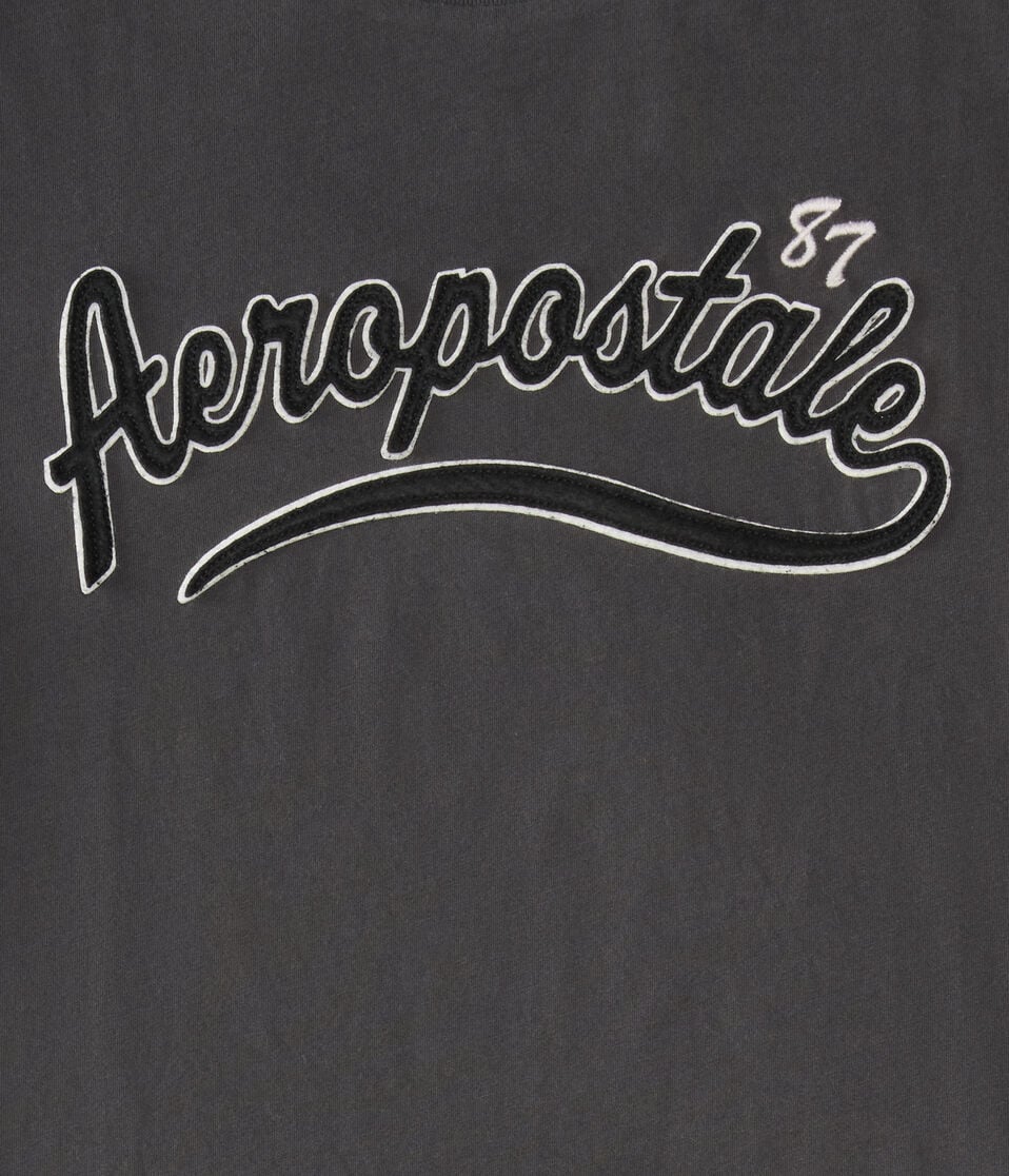 Aeropostale 87 Script Appliqué Graphic Tee