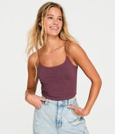 Seriously Soft Glitter Cropped Bungee Cami