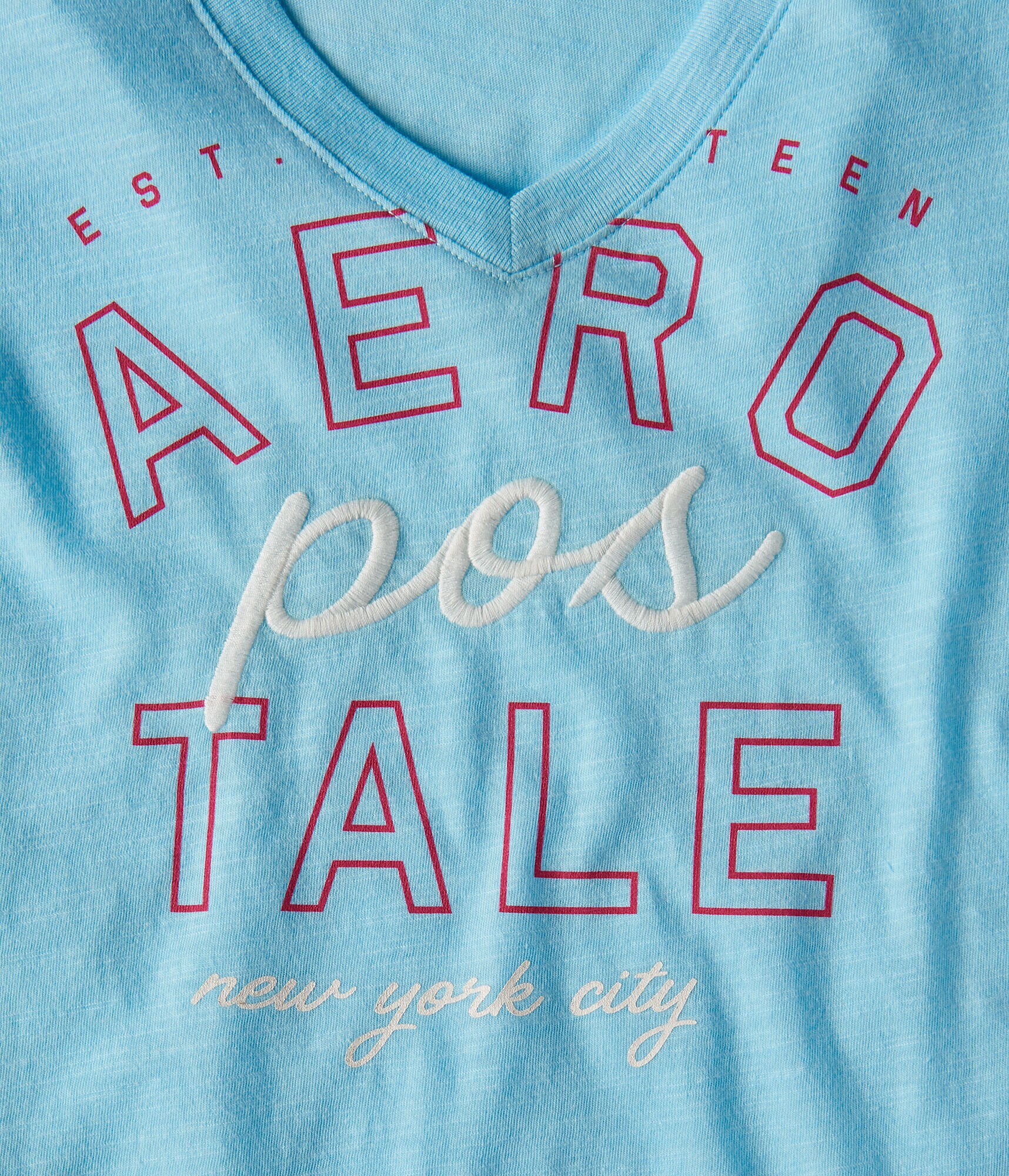 Aeropostale New York City V-Neck Graphic Tee