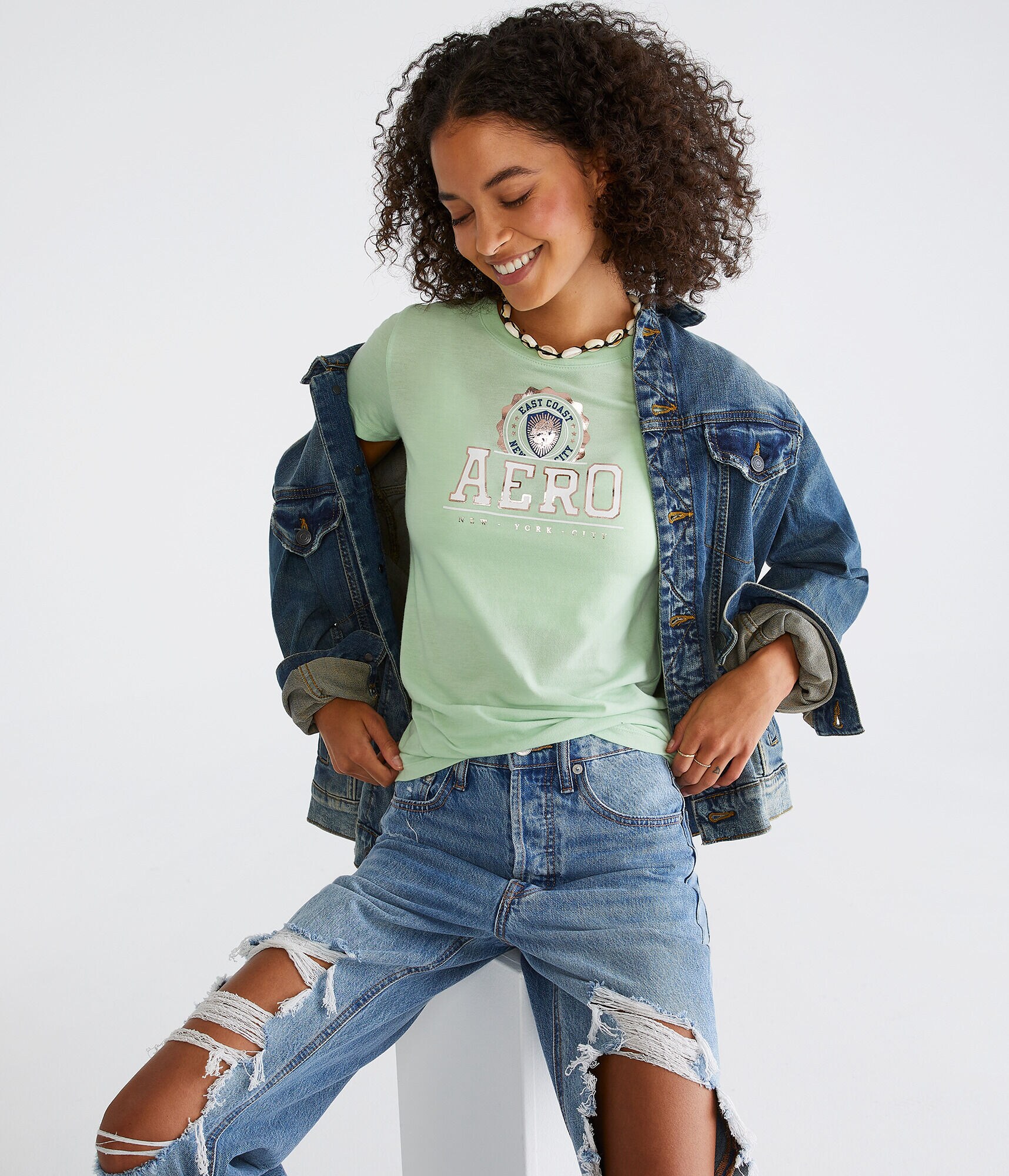 Aero Logo Crest Foil Graphic Tee