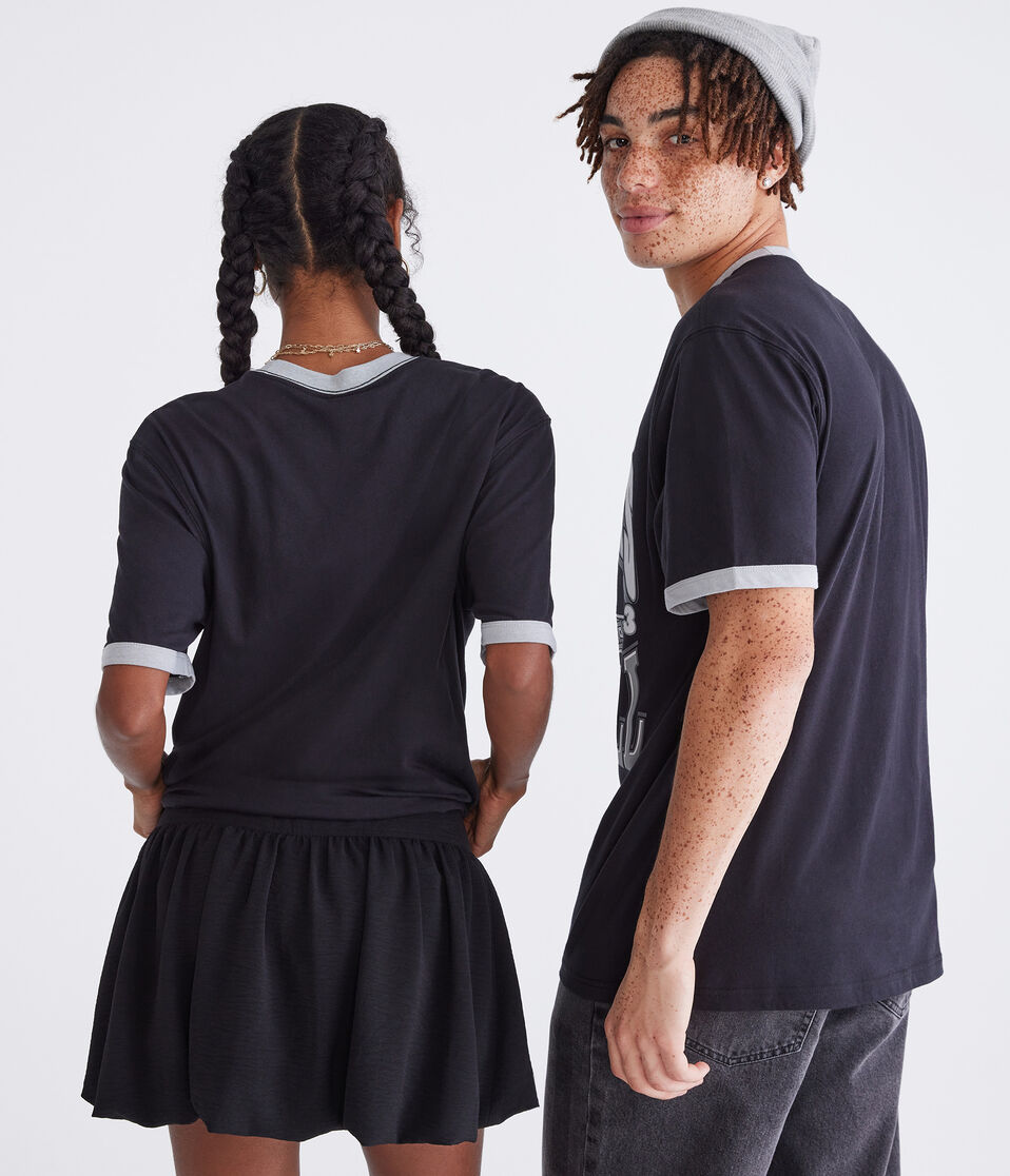 Las Vegas Raiders Super Bowl Relaxed Ringer Graphic Tee