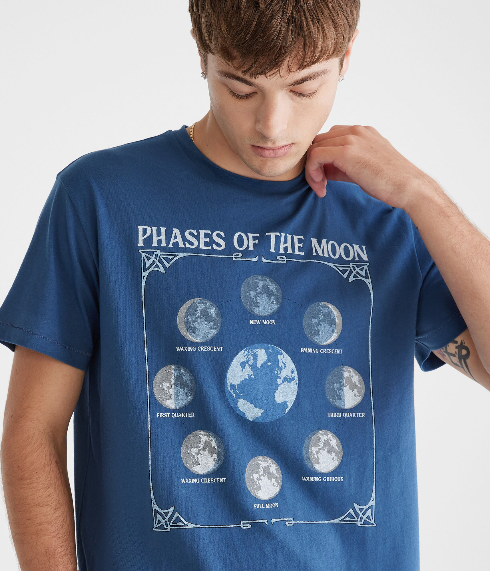 トップス PHENOMENON Crescent Moon Graphic T Shirt 67CresentMoon-front.png?v=