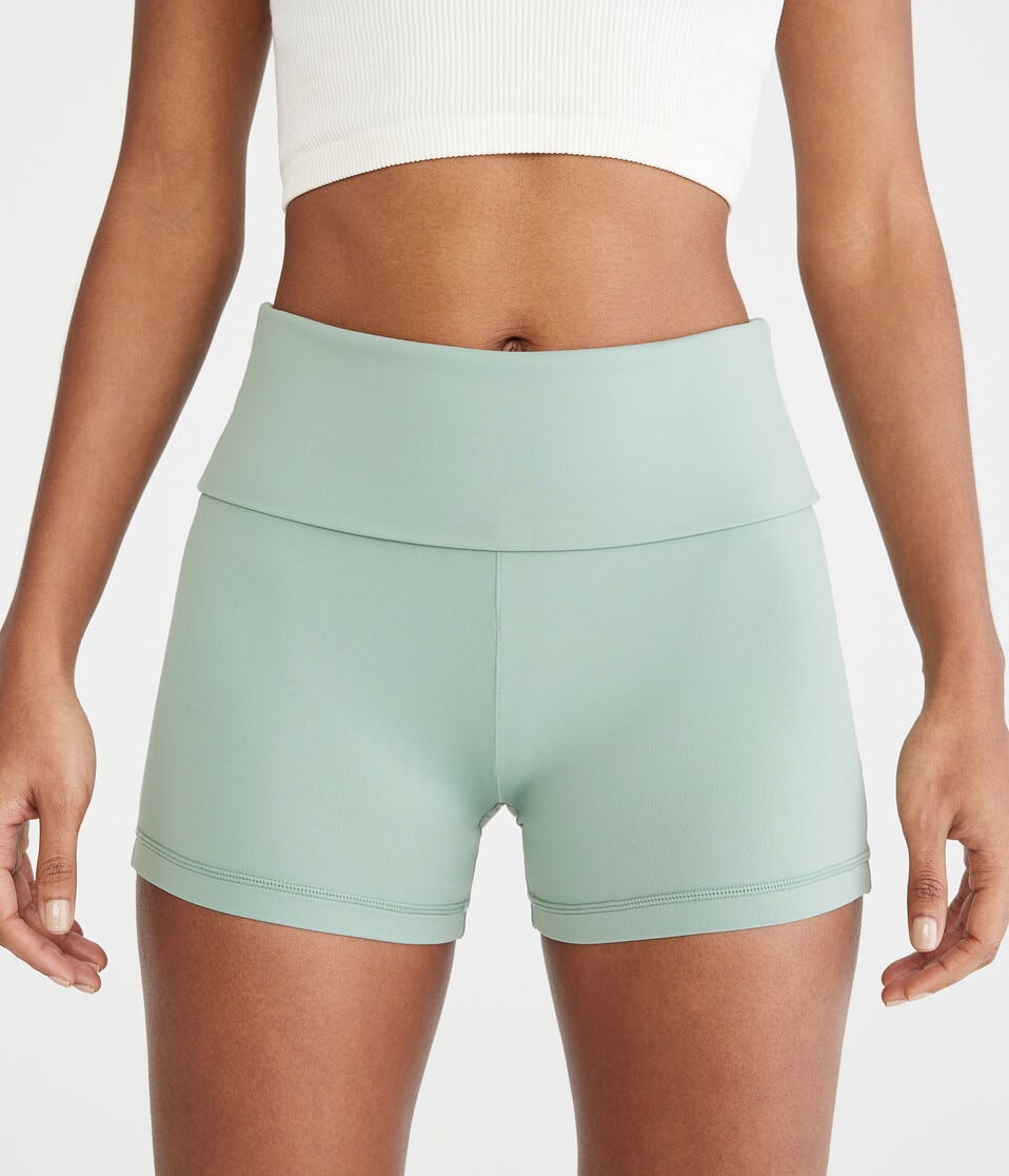 Air Soft Fold-Over Booty Shorts