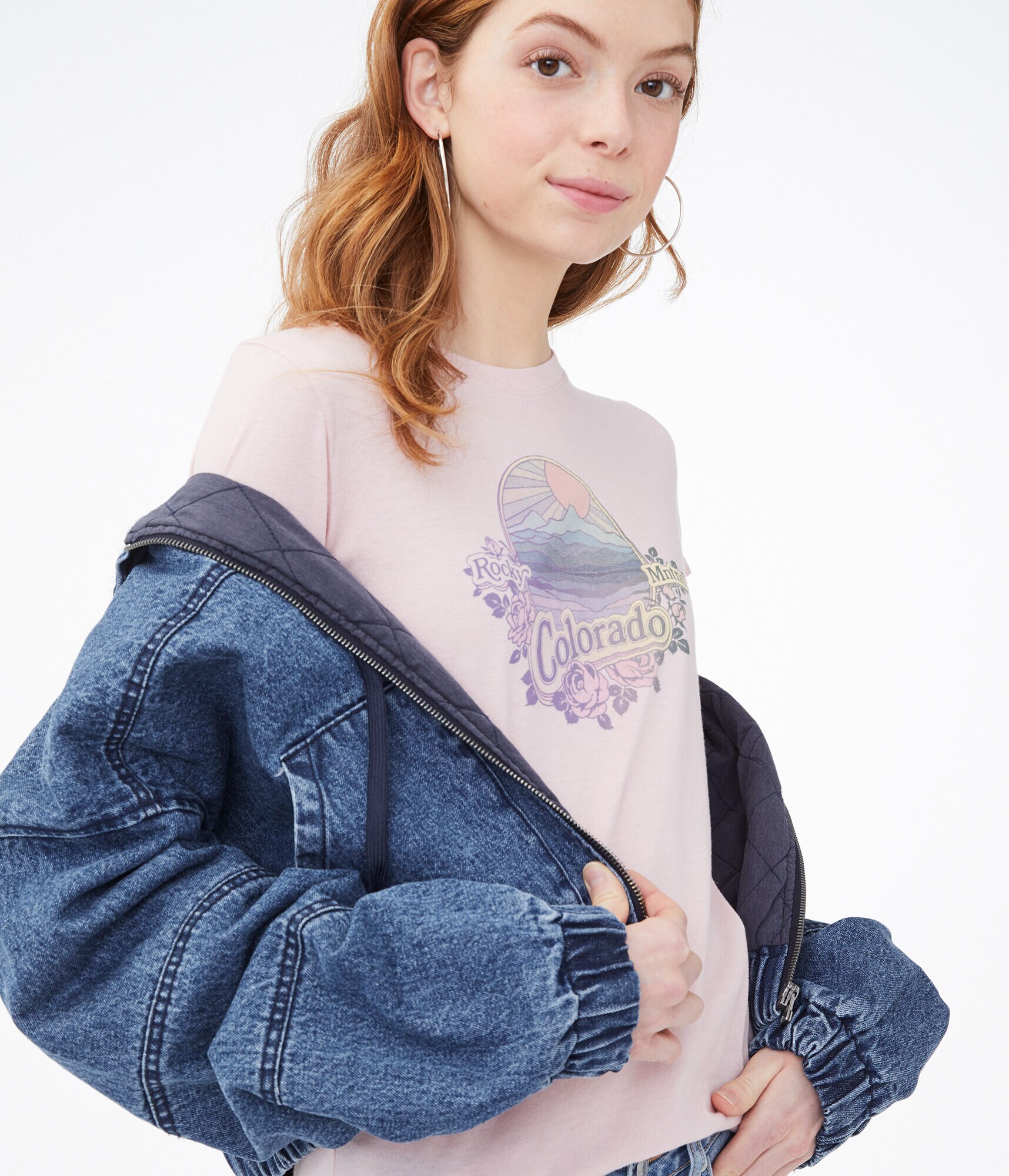 Colorado Mountain Sunset Graphic Tee