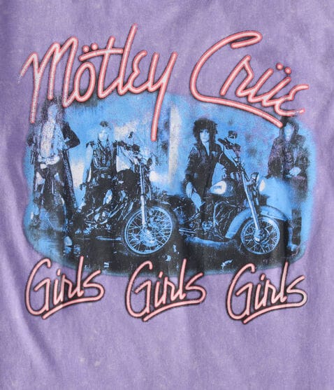 Mötley Crüe Girls Girls Girls Tour Relaxed Graphic Tee