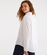 Long Sleeve Relaxed Poplin Shirt