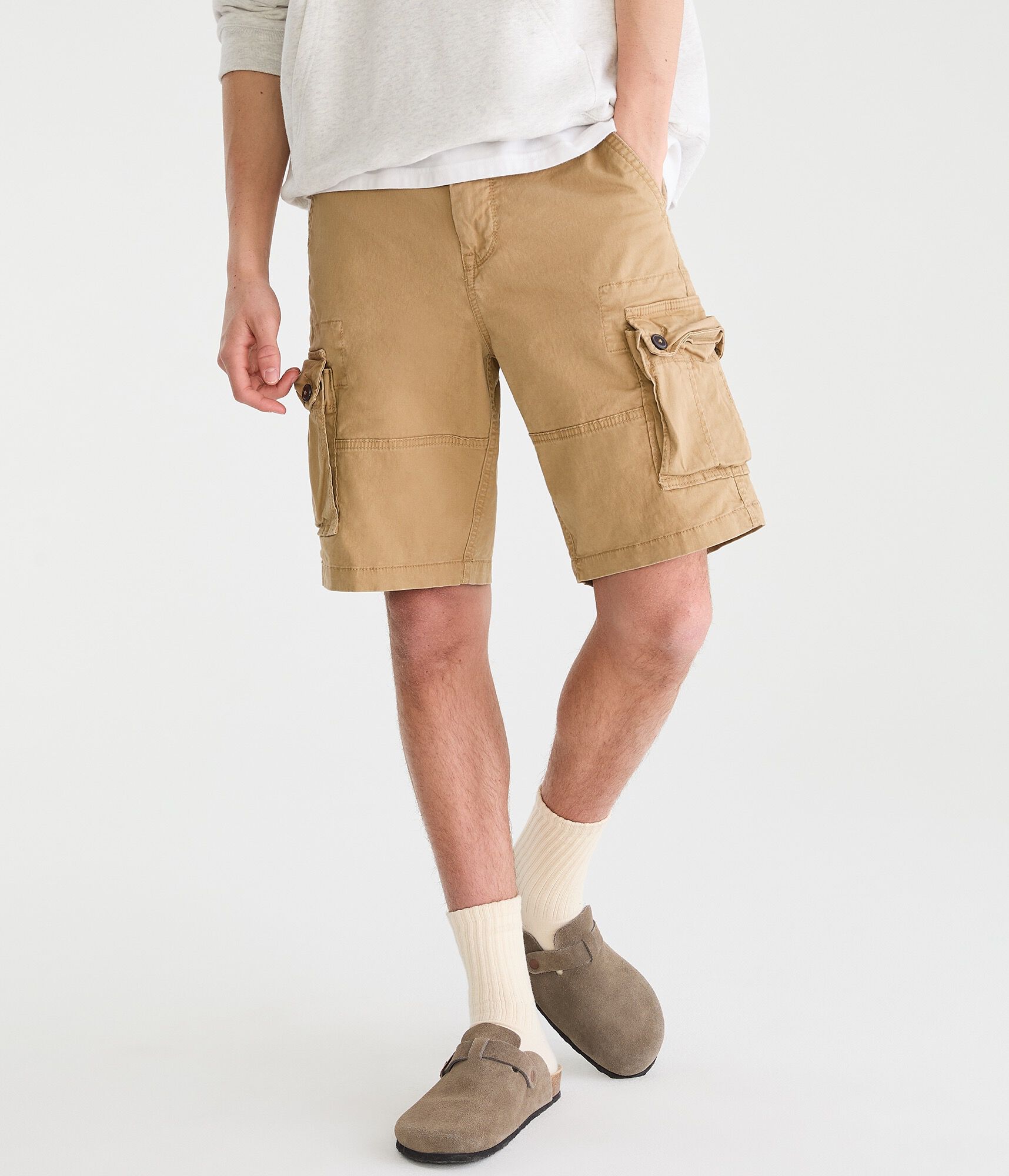 Stretch Twill Cargo Shorts 10"