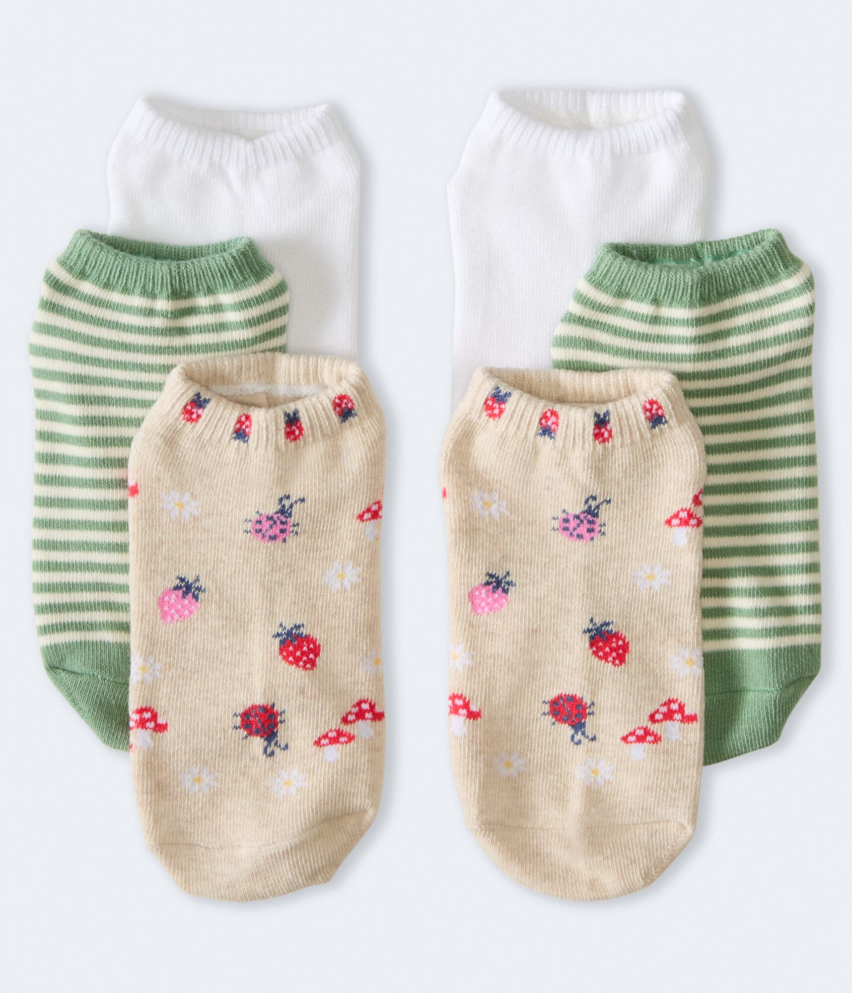 Summer Strawberry Ankle Sock 3-Pack