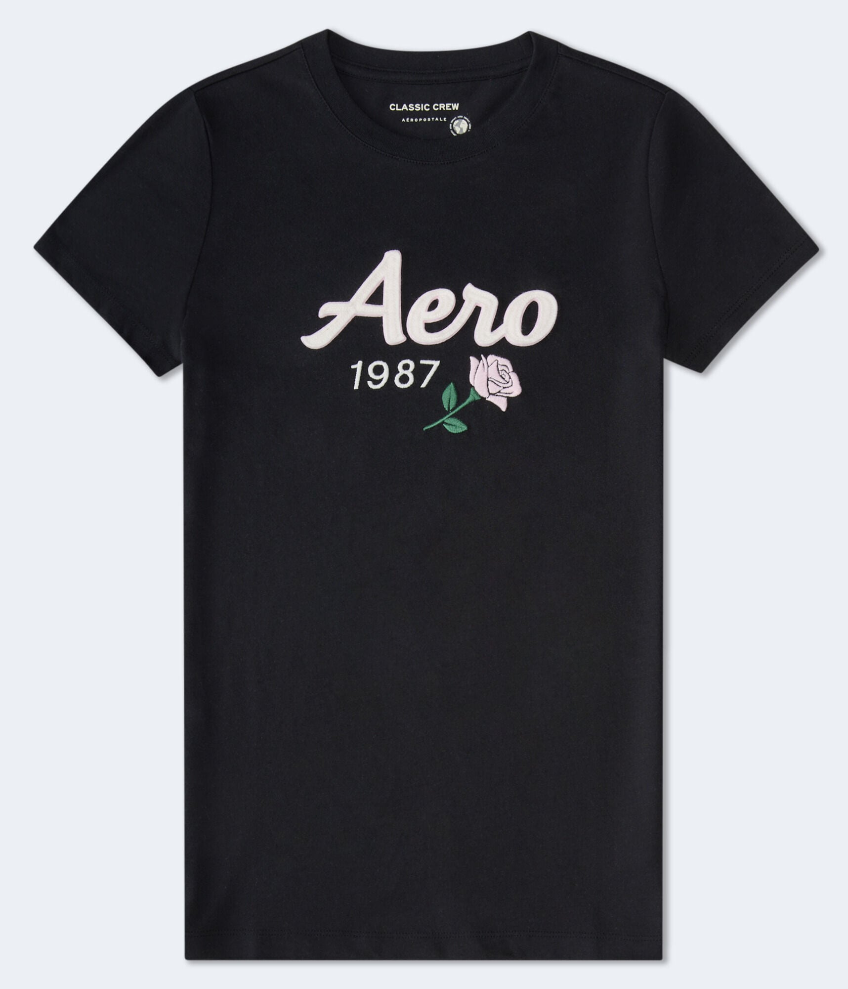Aero Rose Appliqué Graphic Tee