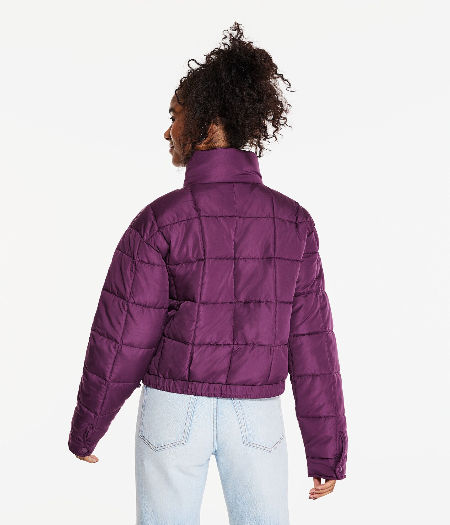 Lightweight Cropped Puffer Jacket