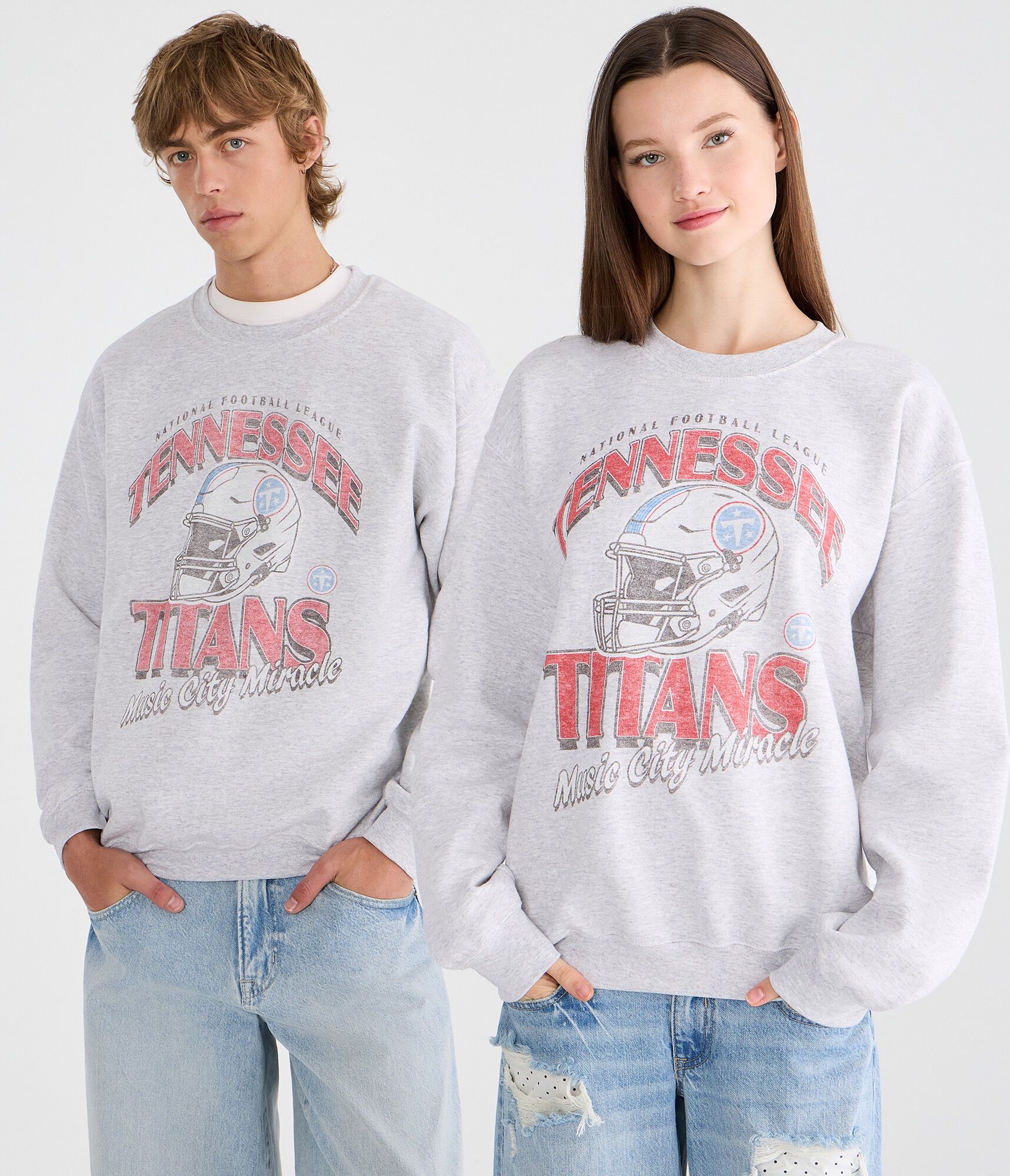 Tennessee Titans Helmet Crew Sweatshirt