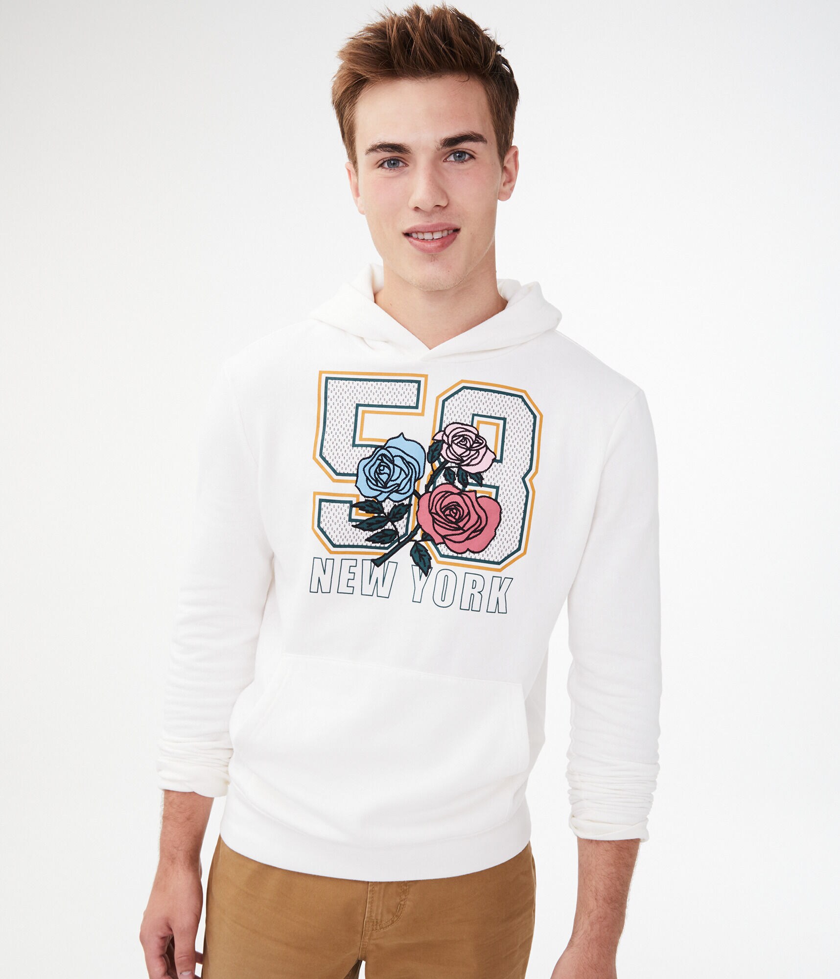New York Rose 58 Pullover Hoodie