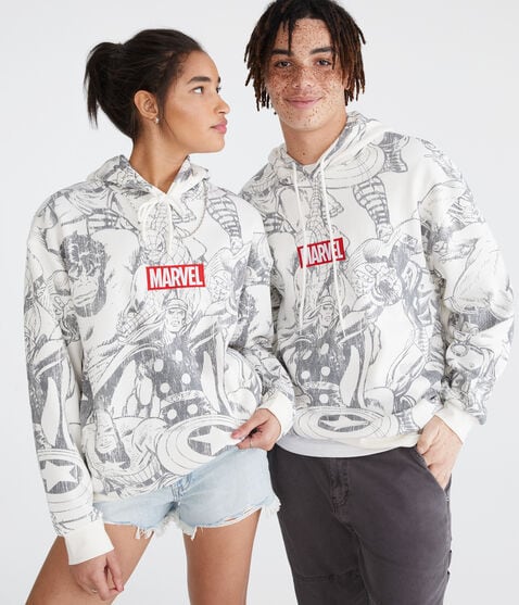 Marvel | Aero Allover Avengers Pullover Hoodie Marvel | Aero Allover Avengers Pullover Hoodie