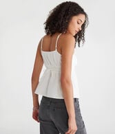 Tonal Stripe Scoop-Neck Babydoll Cami