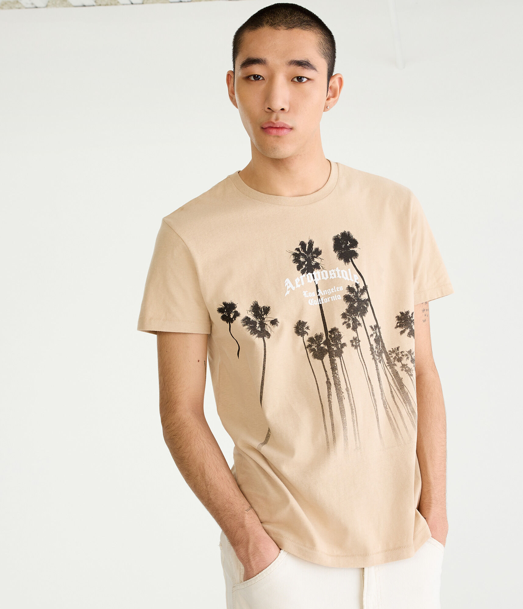Gothic Aeropostale Palms Graphic Tee