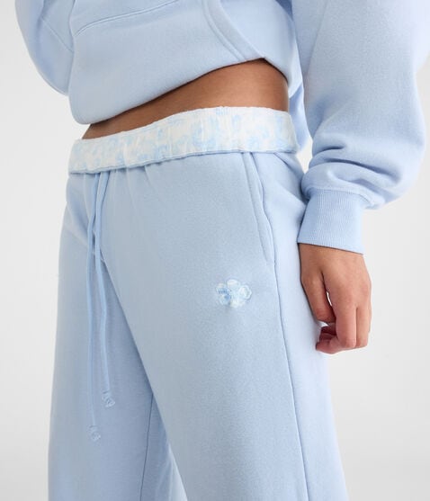 Cloud Soft Floral Slouchy High-Rise Jogger Sweatpants Cloud Soft Floral Slouchy High-Rise Jogger Sweatpants