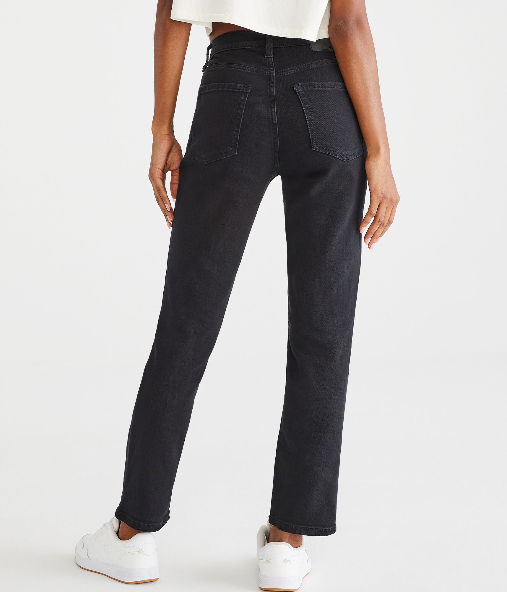 High-Waisted Stretch Mom Jean