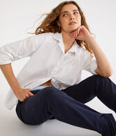 Long Sleeve Relaxed Poplin Shirt