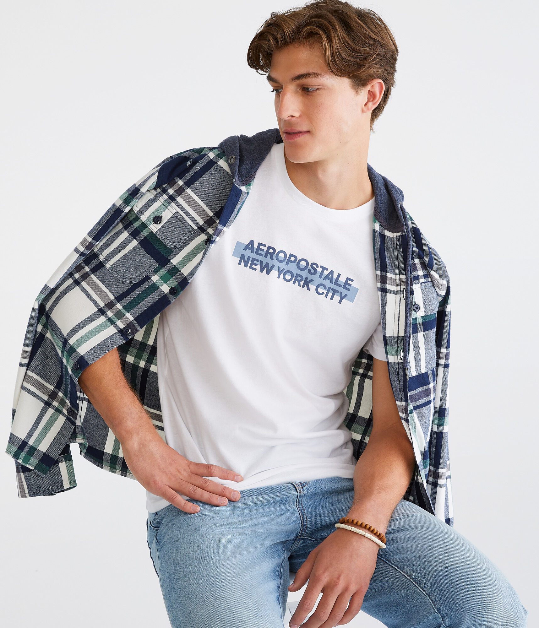 Aeropostale New York City Box Logo Graphic Tee