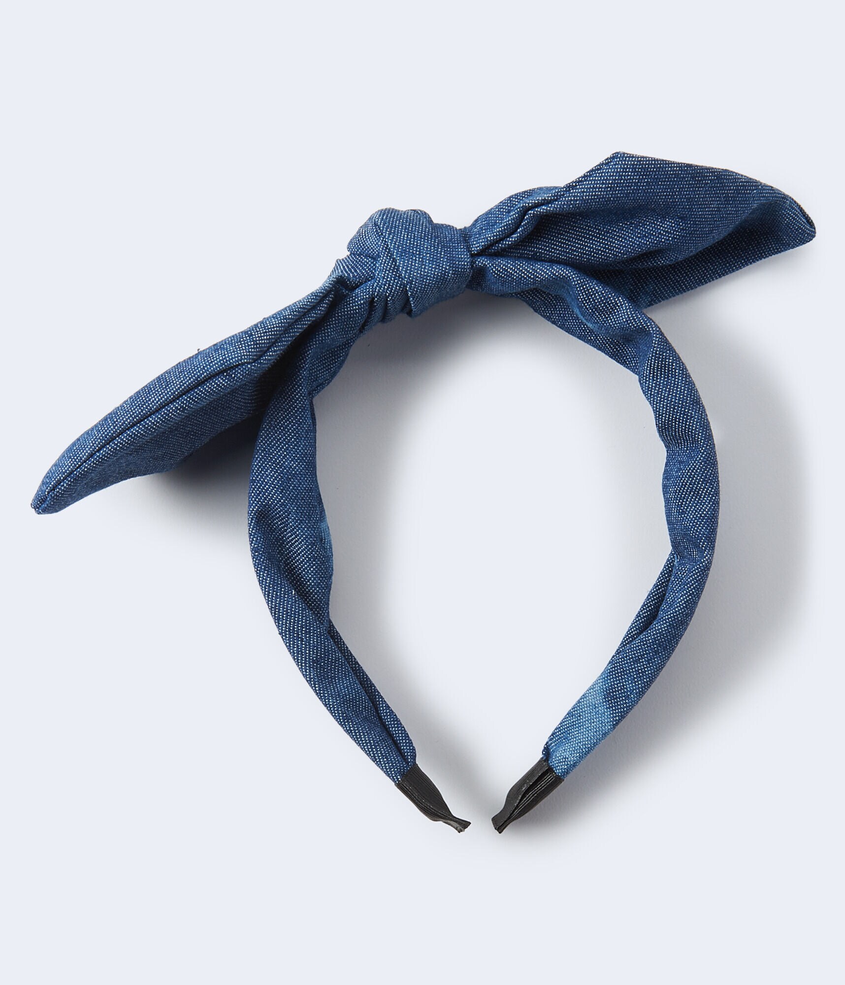 Denim Tie-Dye Bow Headband