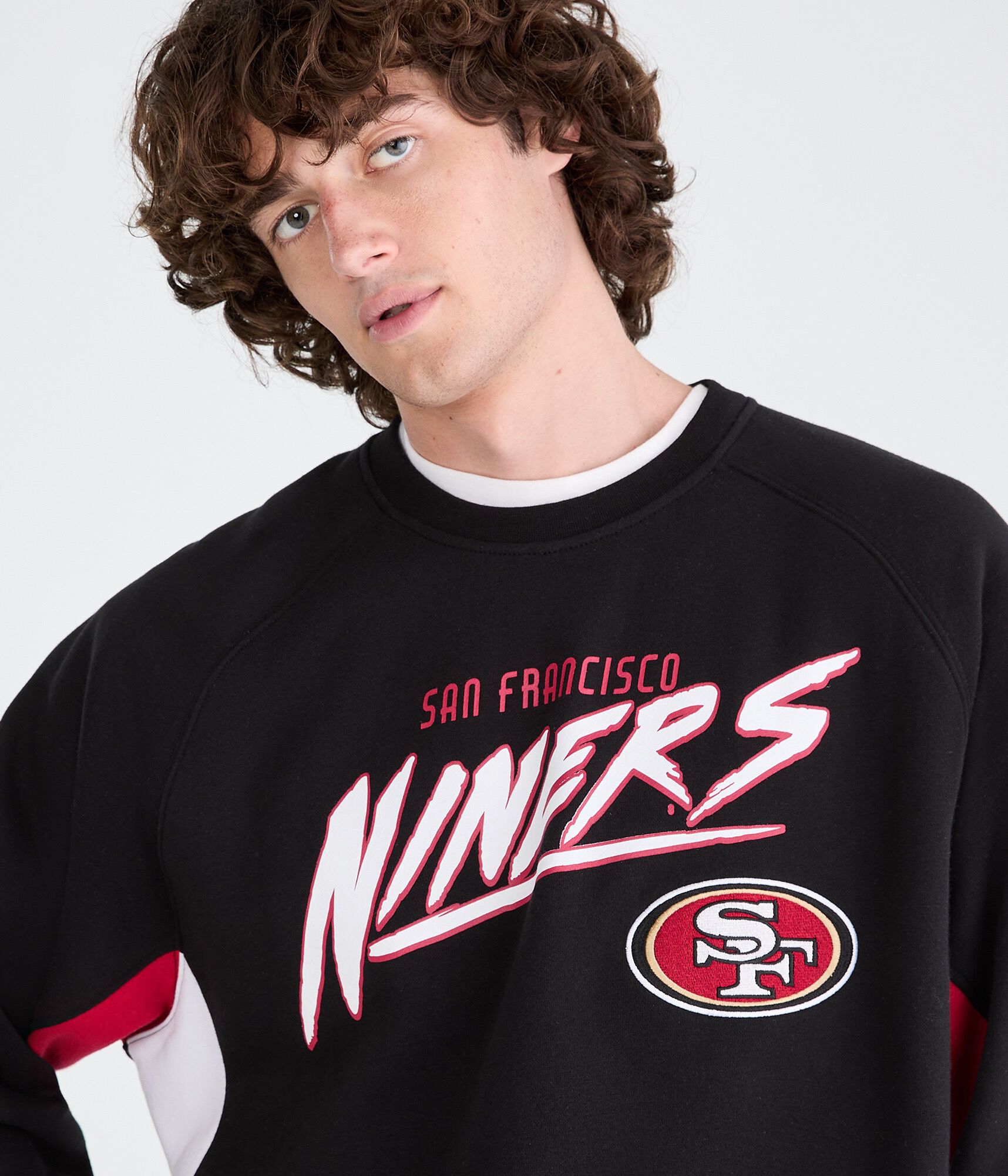 San Francisco 49ers Colorblock Crew Sweatshirt