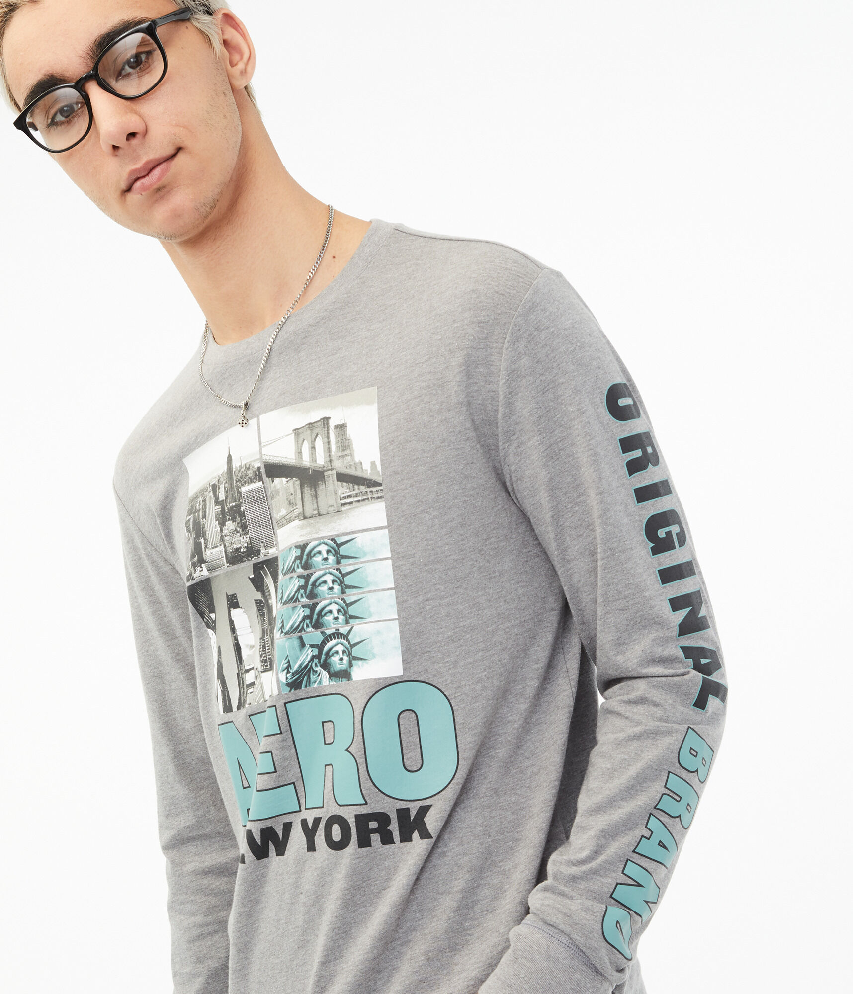 Long Sleeve Aero New York Graphic Tee