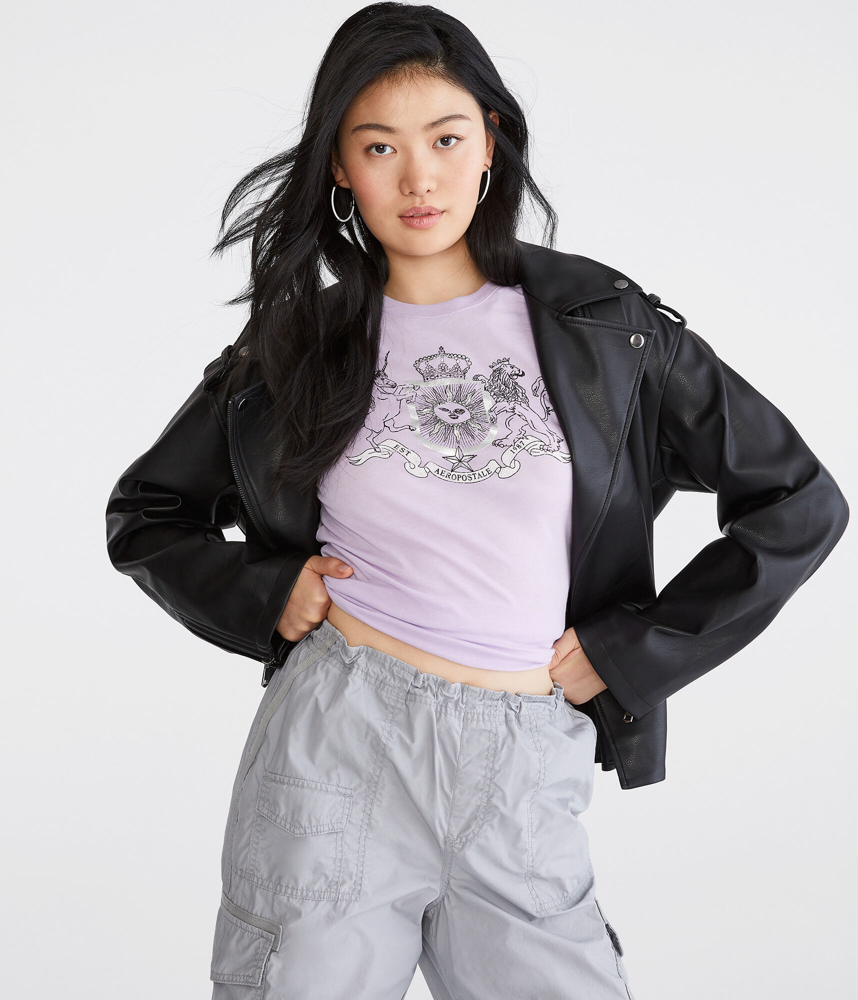 Unicorn Lion Crest Graphic Tee