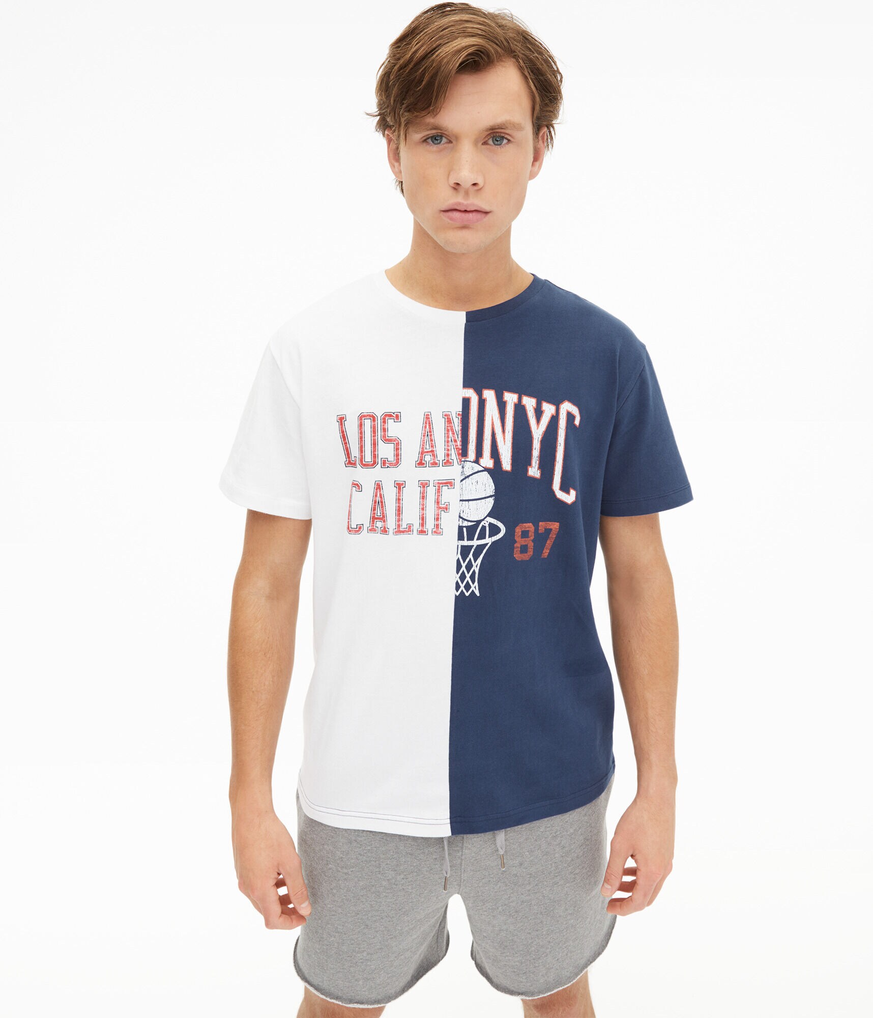 LA NYC Split Graphic Tee