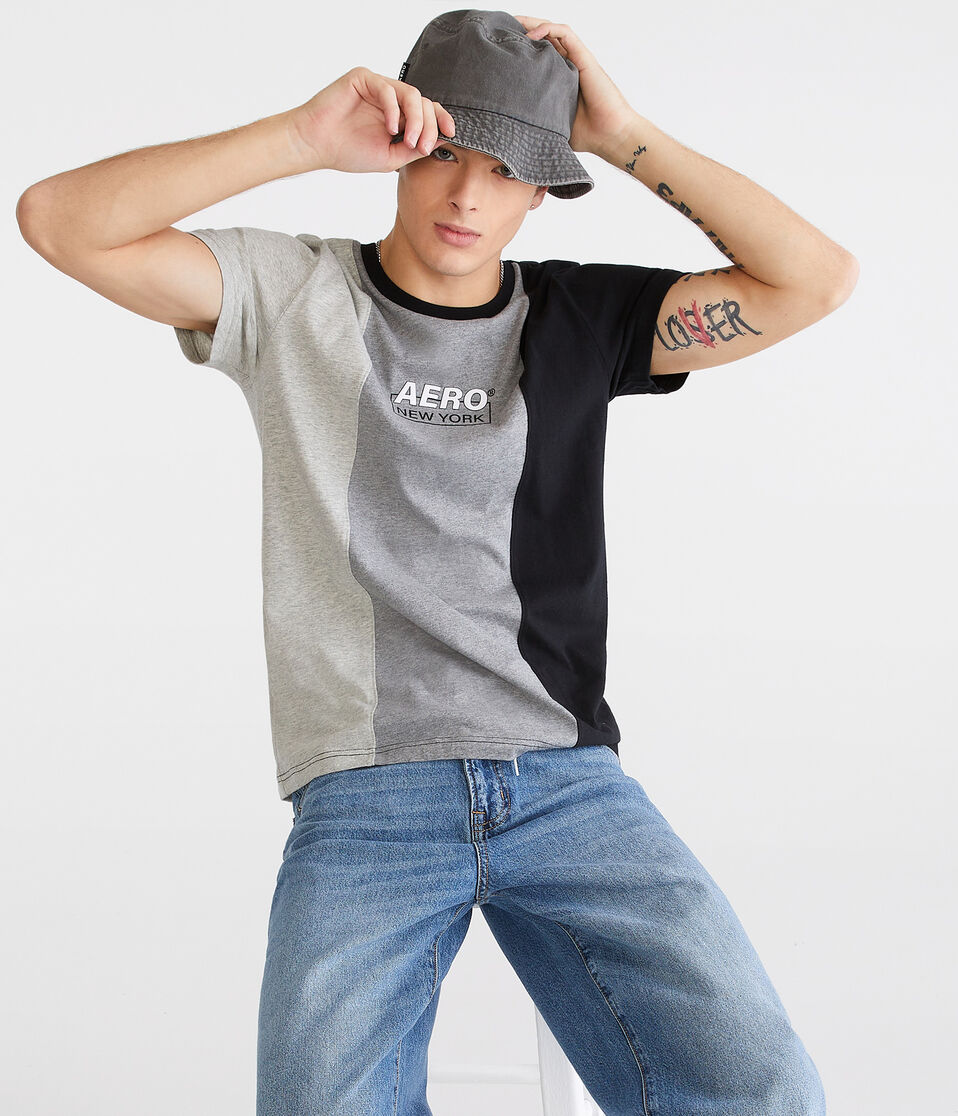 Aero New York Colorblock Graphic Tee