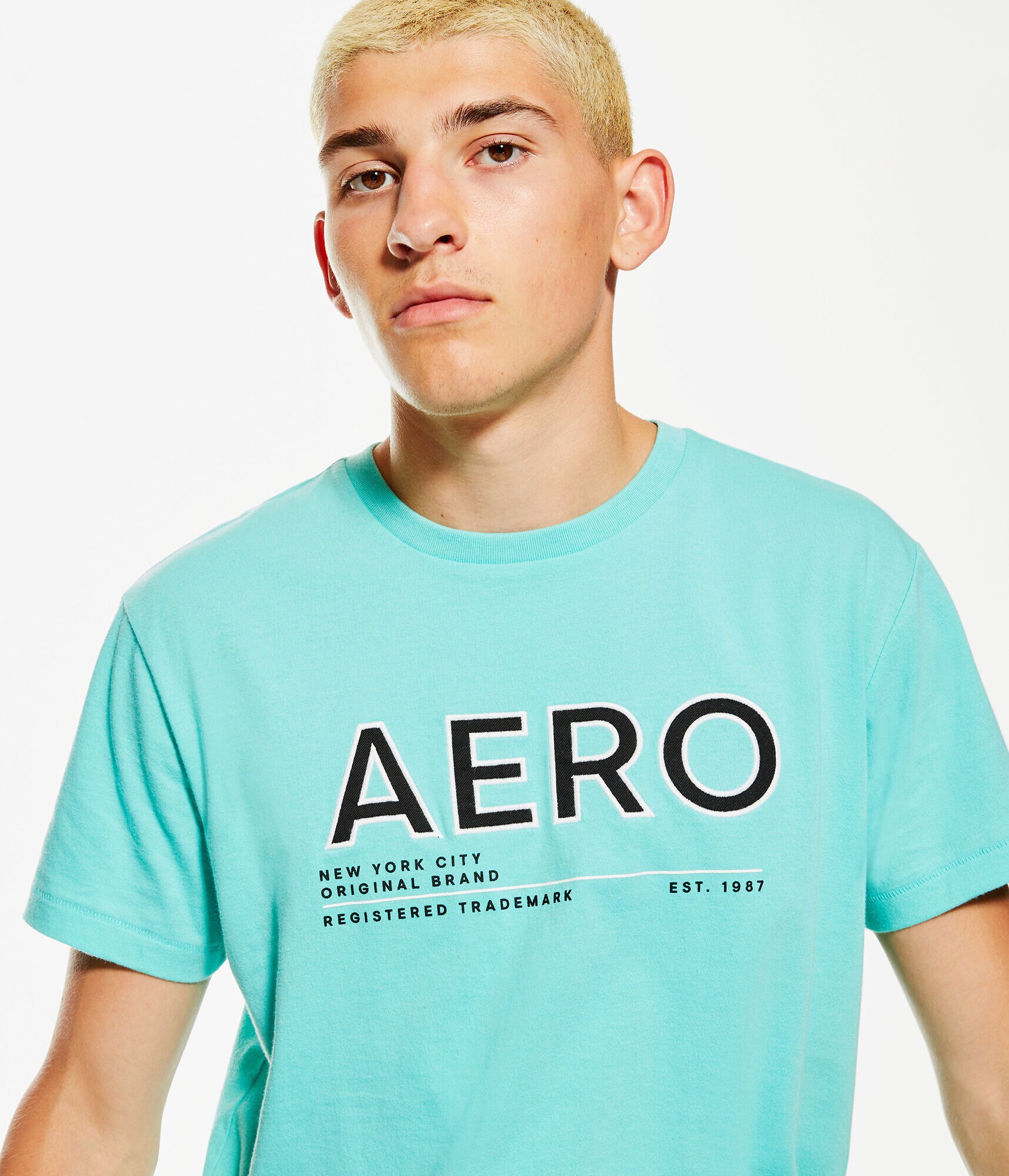 Aero Trademark Logo Appliqu&eacute; Graphic Tee