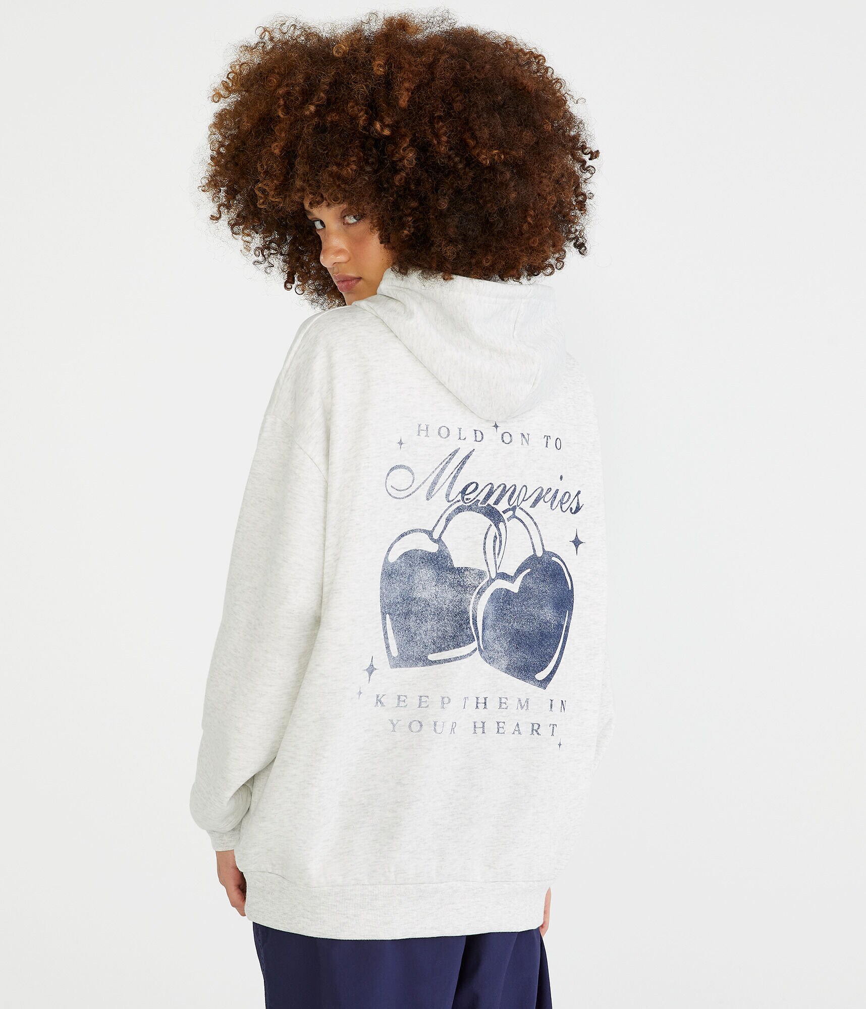 Hold On To Memories Oversized Pullover Hoodie