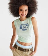 Aeropostale 87 Butterfly Foil Graphic Tee