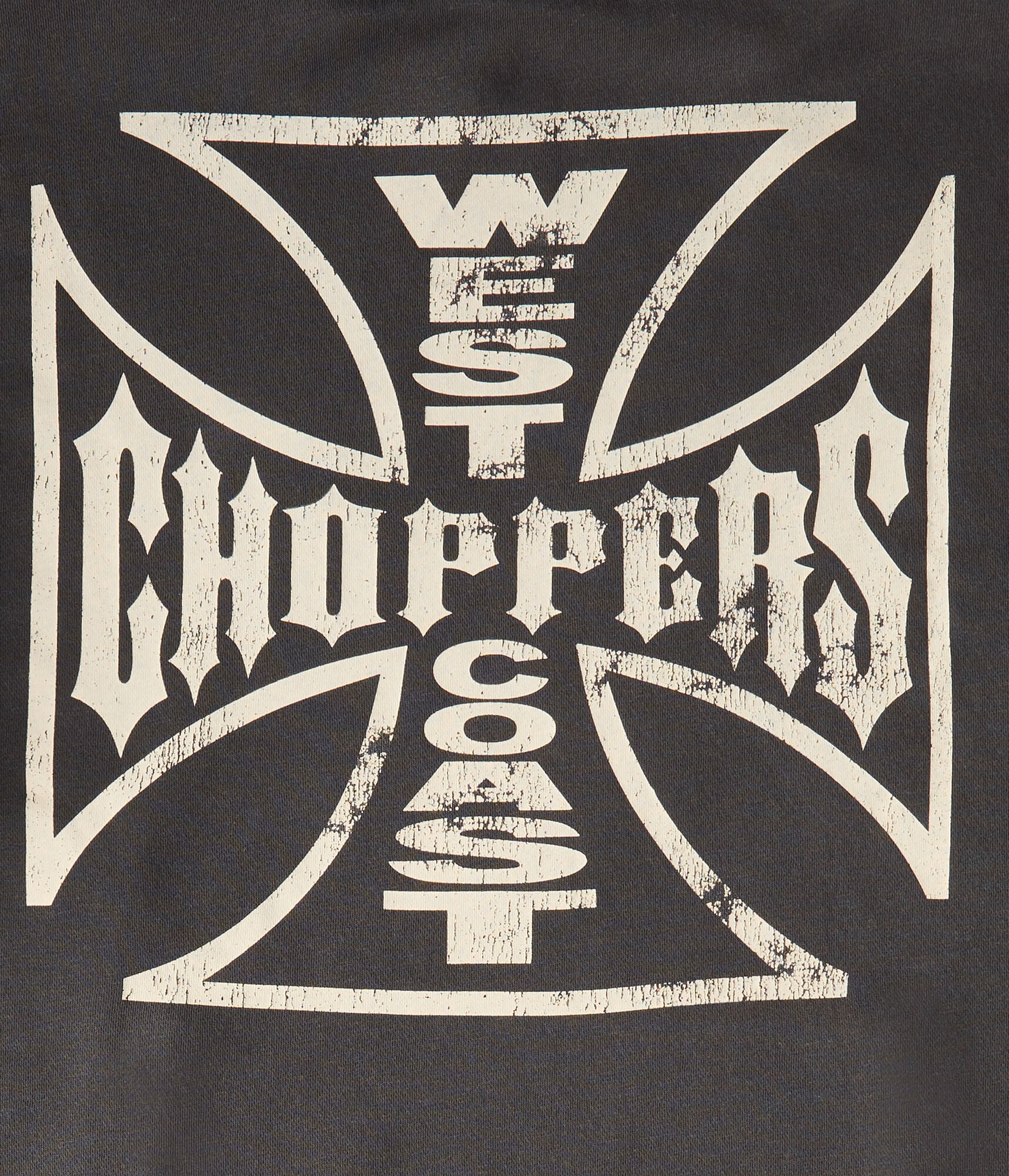 トップス WEST COAST CHOPPERS GOLDBLACK Iron Cross West Coast Choppers OG Classic ATX Tee - Black