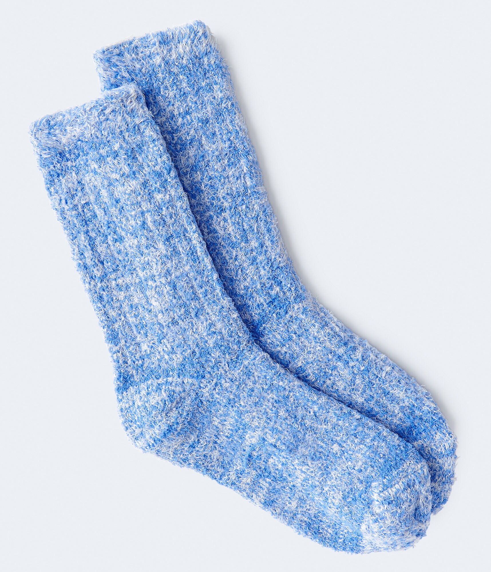 Eyelash Fuzzy Crew Socks