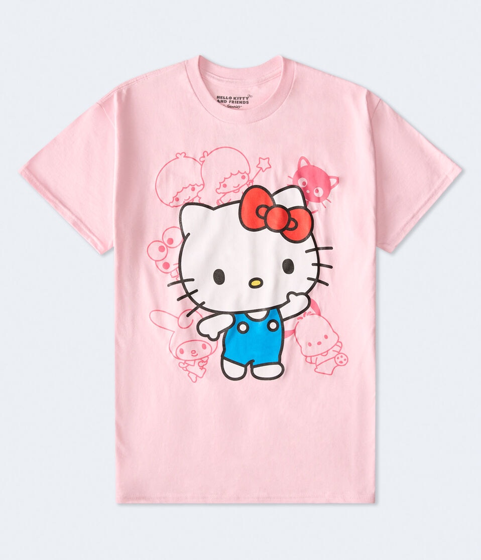 Hello Kitty and Friends Sketch Oversized Graphic Tee