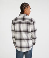 Long Sleeve Plaid Flannel Overshirt