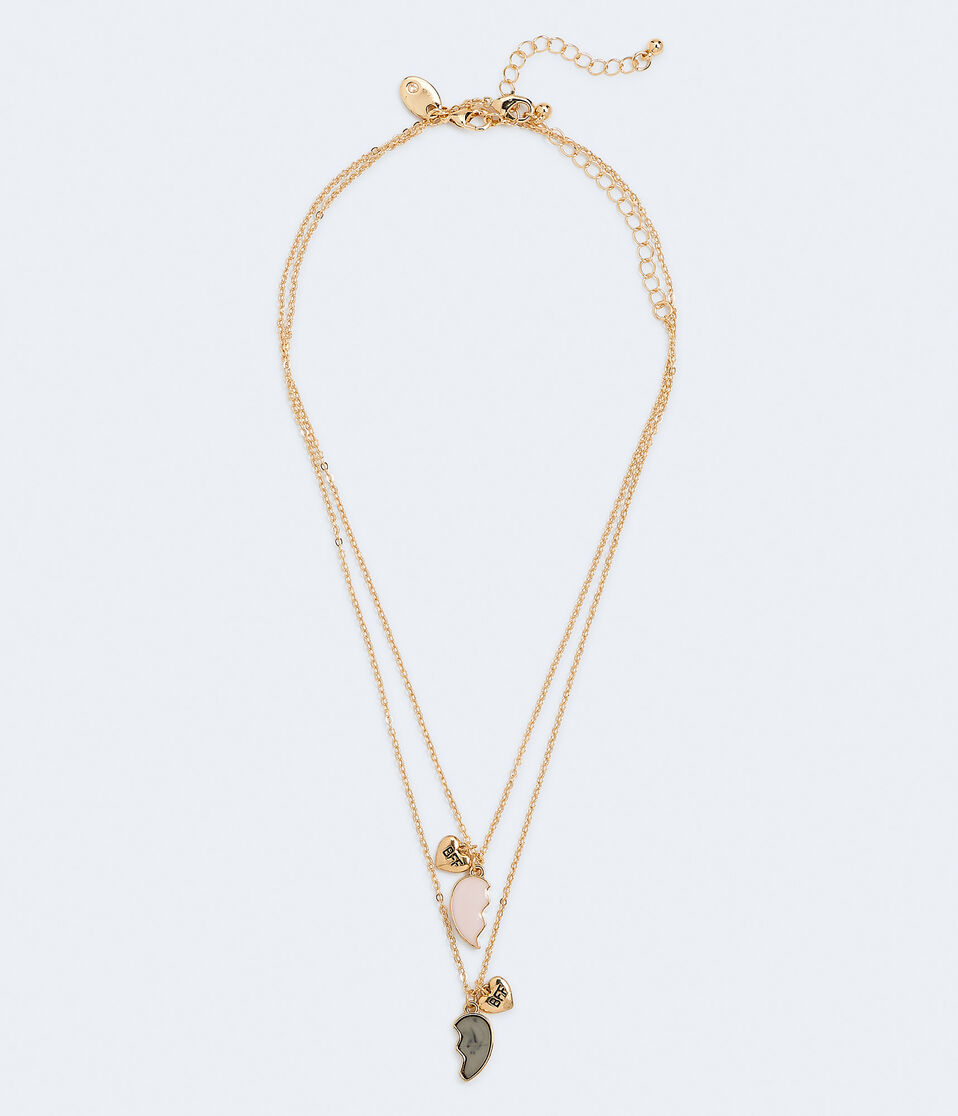 Best Friends Heart Necklace 2-Pack