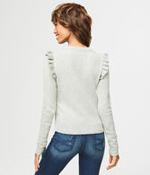 Triple Ruffle Sweater